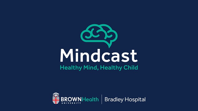 Mindcast logo on dark blue background