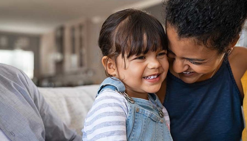 Mom and resilient child