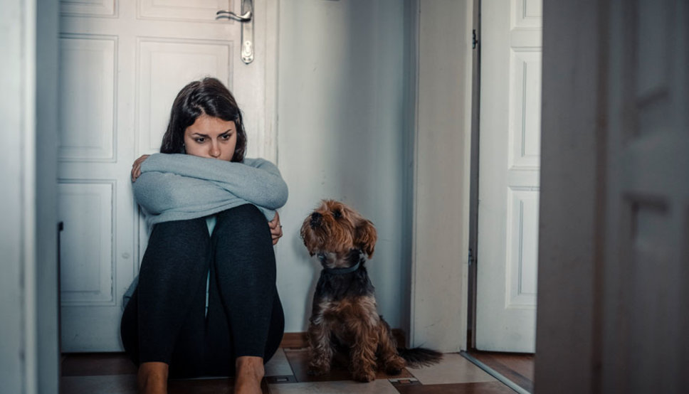 Depressed looking women