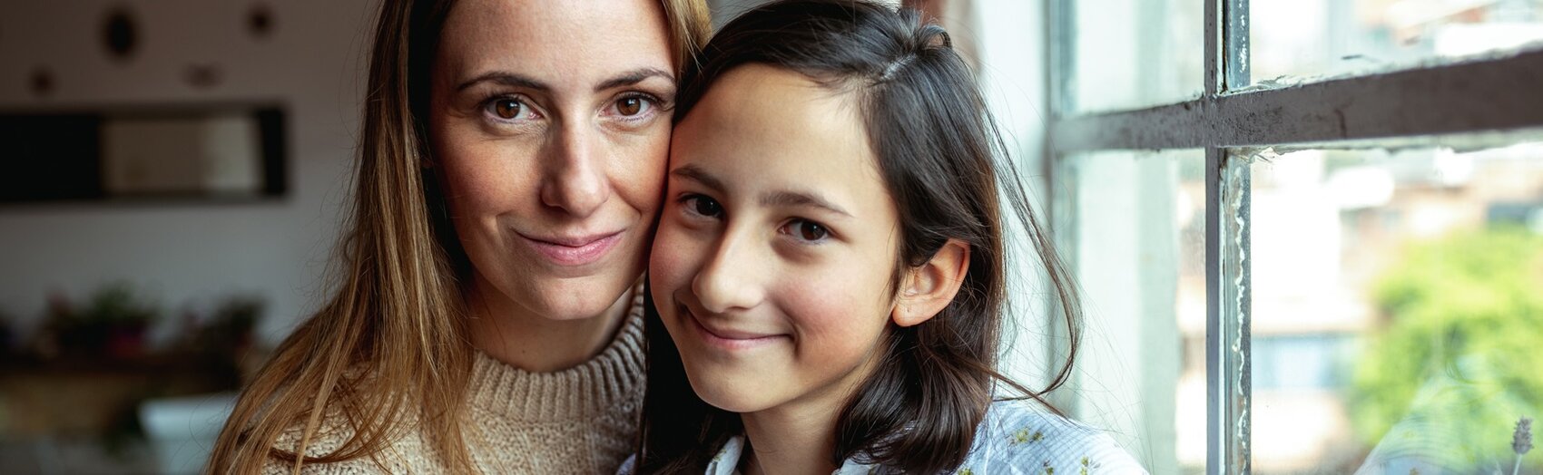 A mother and daughter