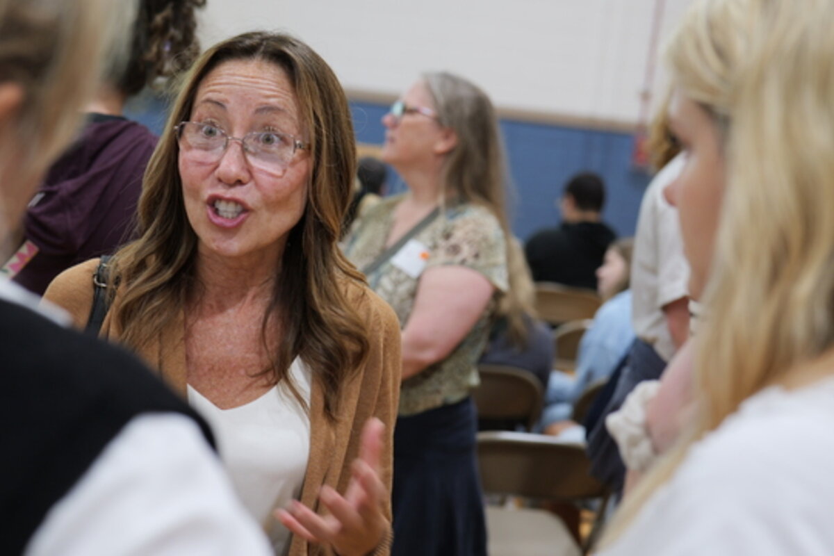 A group of people at the reunion.