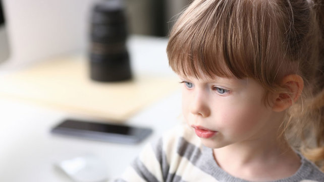 Girl with autism during pandemic